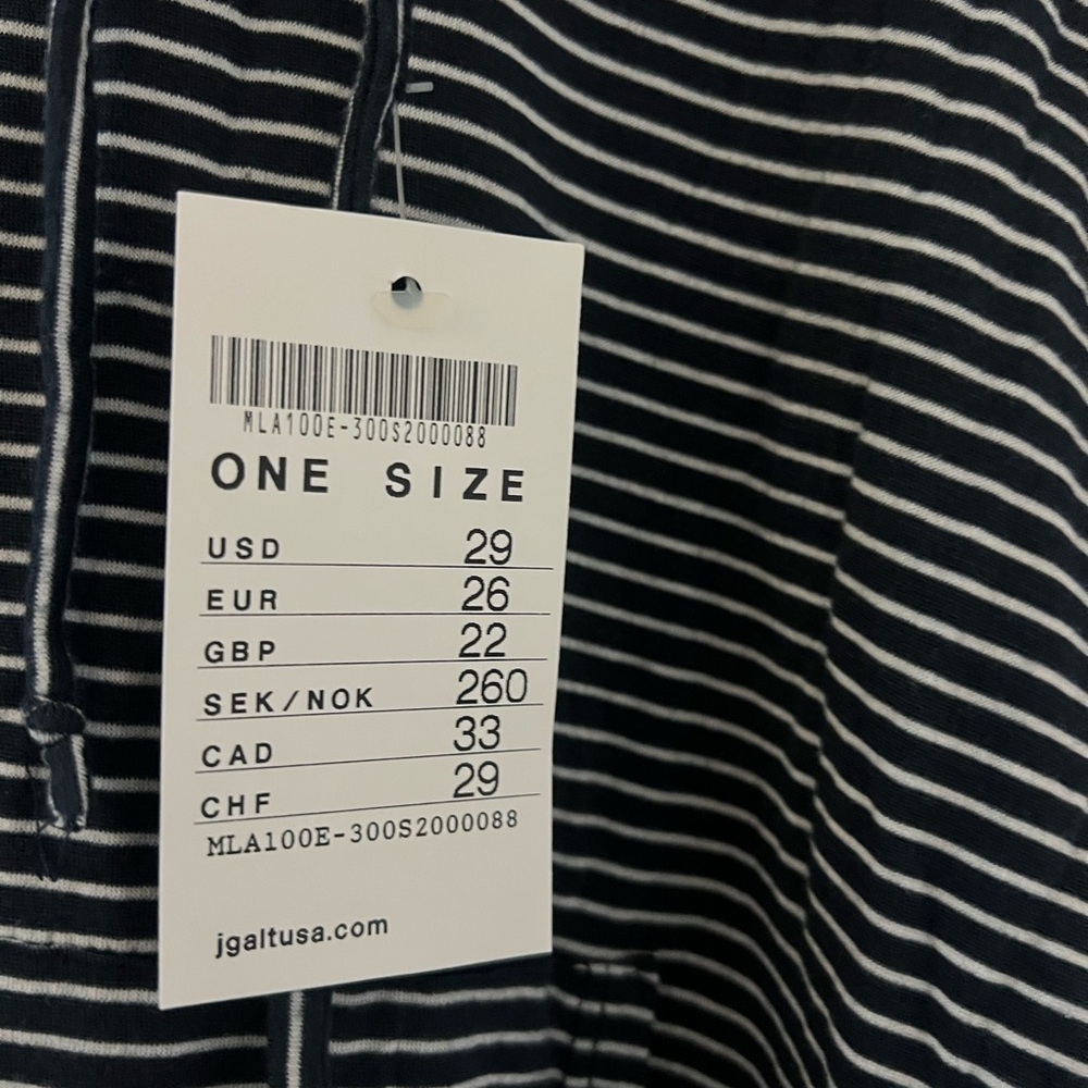 NWT BRANDY MELVILLE Black and White Striped Hoodie - Picture 2 of 3